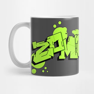 Zombie neon tag Mug